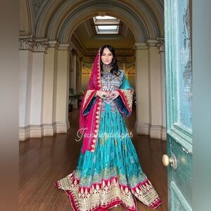 Afghan (attan) dress with pants and scarf